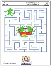 anaokulları için Labirent Bulmaca